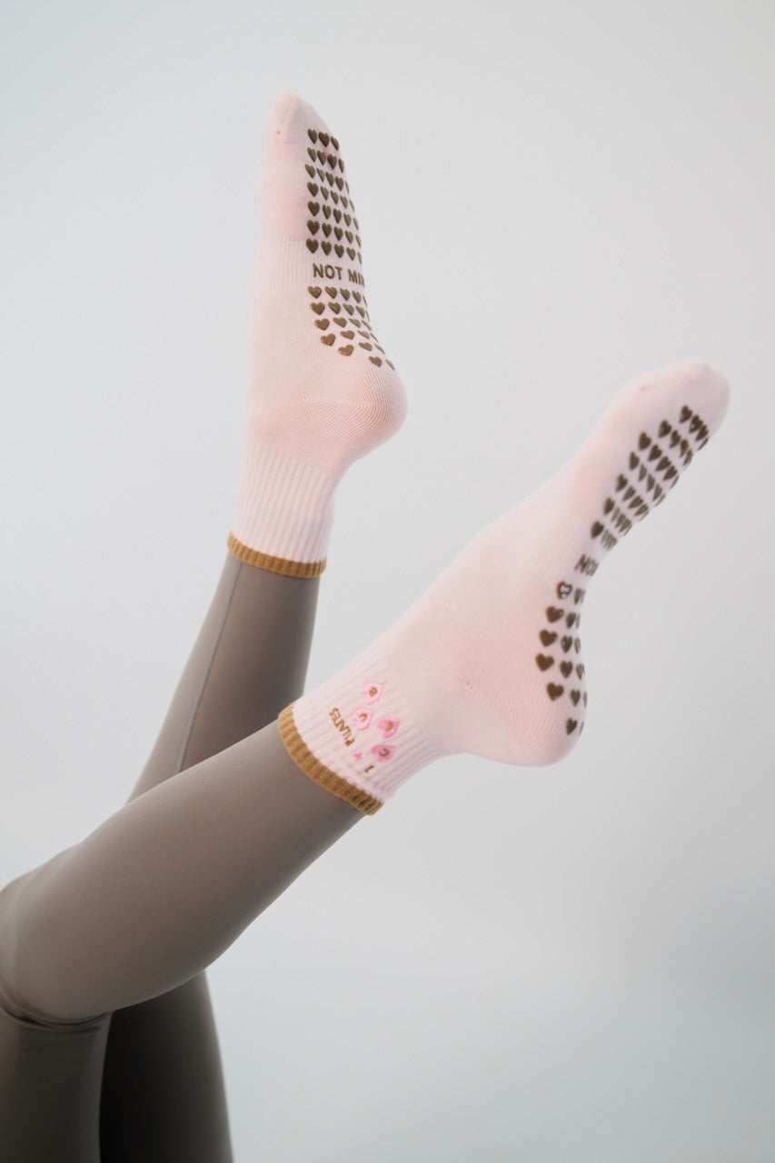 I LOVE PILATES CLUB grip socks