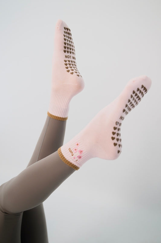 I LOVE PILATES CLUB grip socks
